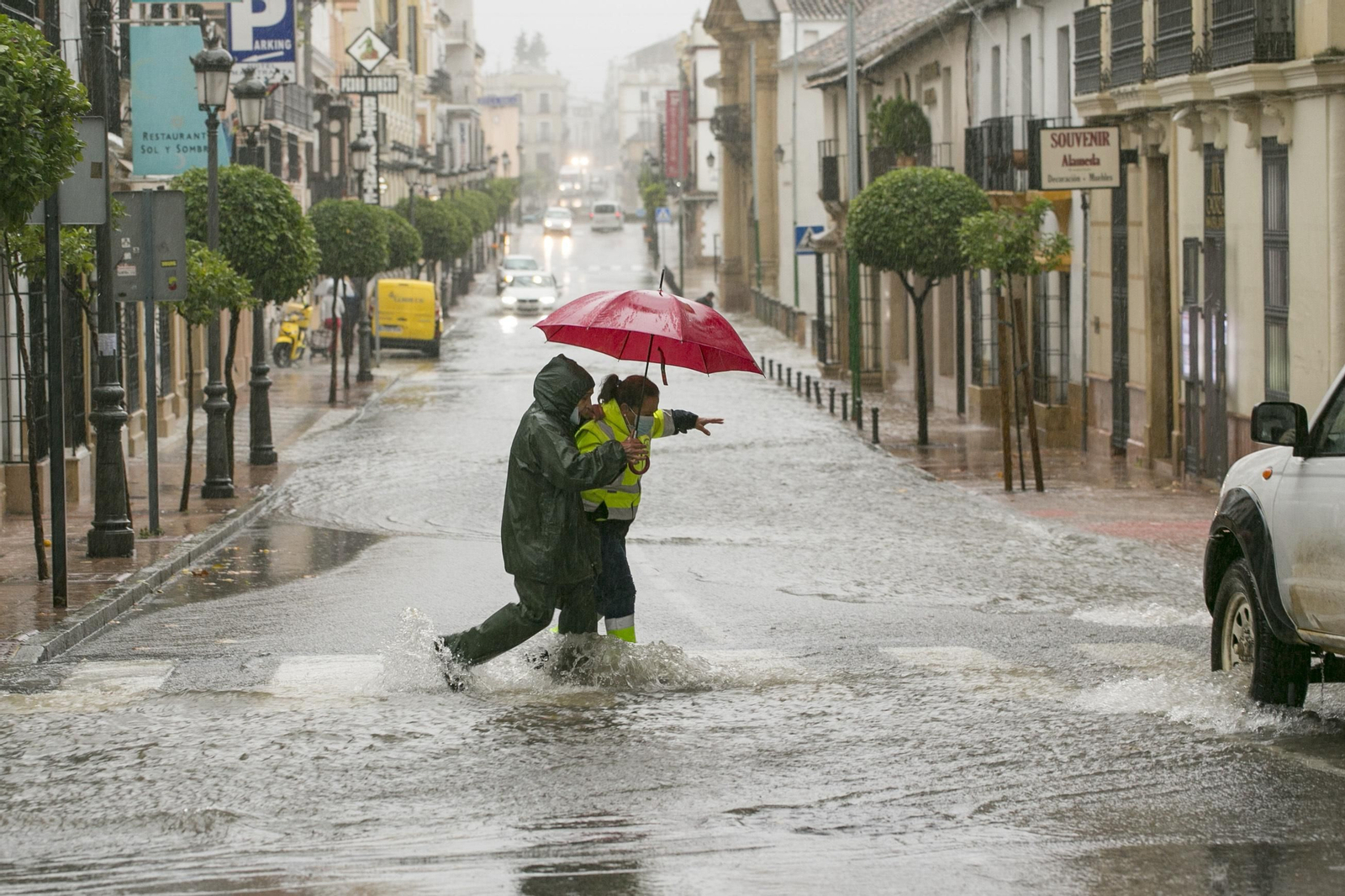 Las fotos de las inundaciones en Ronda