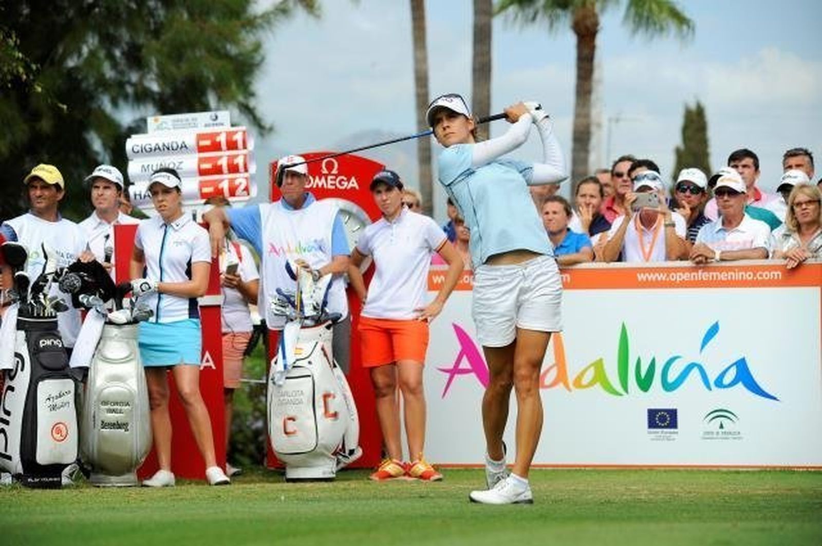 Azahara Muñoz, durante la jornada de ayer.