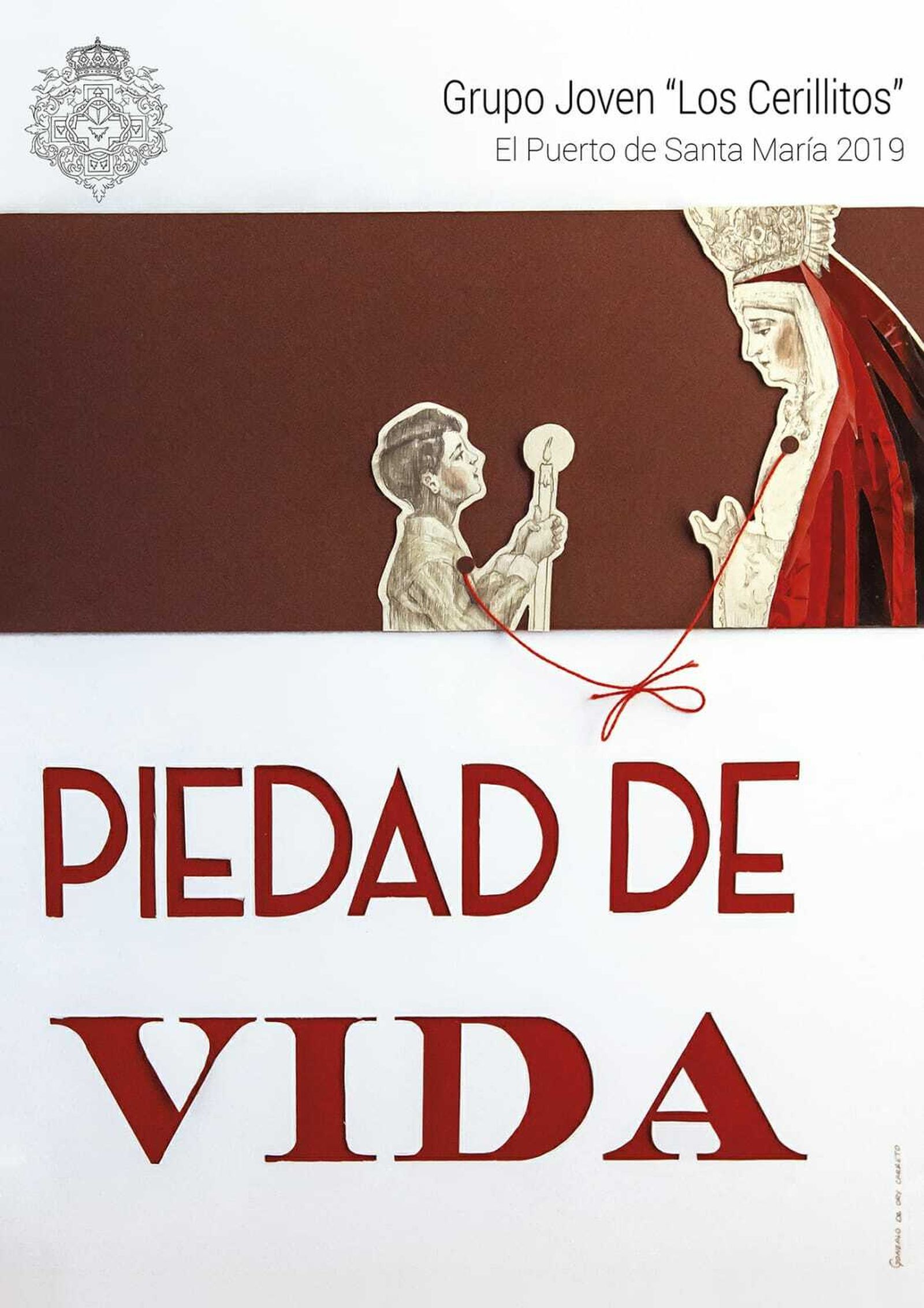 Cartel presentado este año por el Grupo Joven, obra de Gonzalo de Ory Carreto, cuyos beneficios irán destinados a distintas asociaciones que colaboran en la donación de órganos.