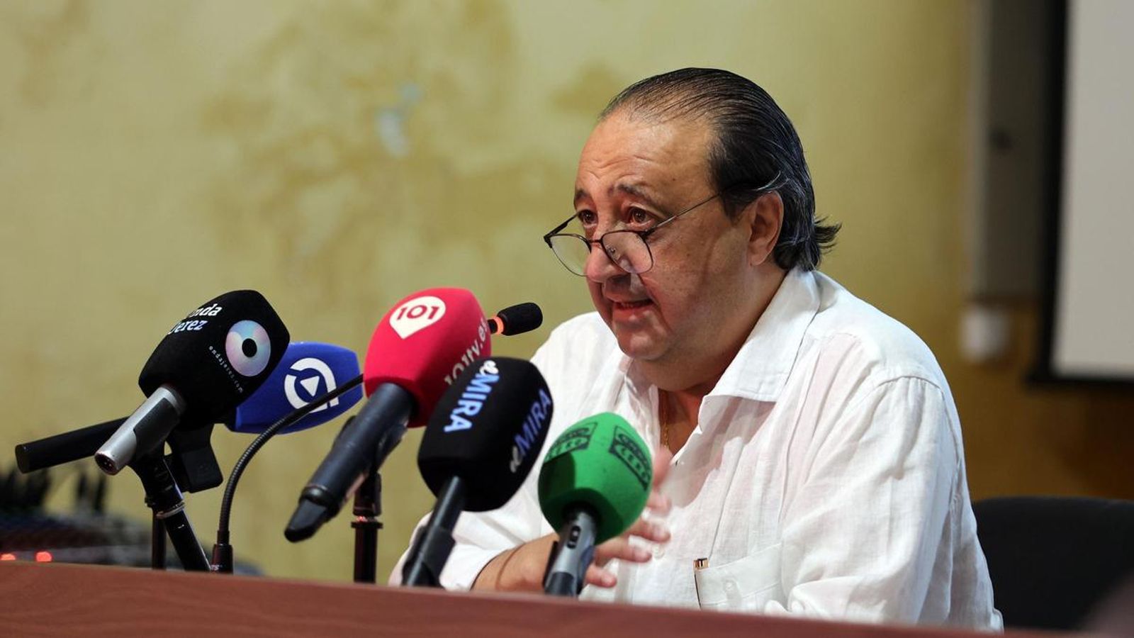 Zurita, durante la presentación.