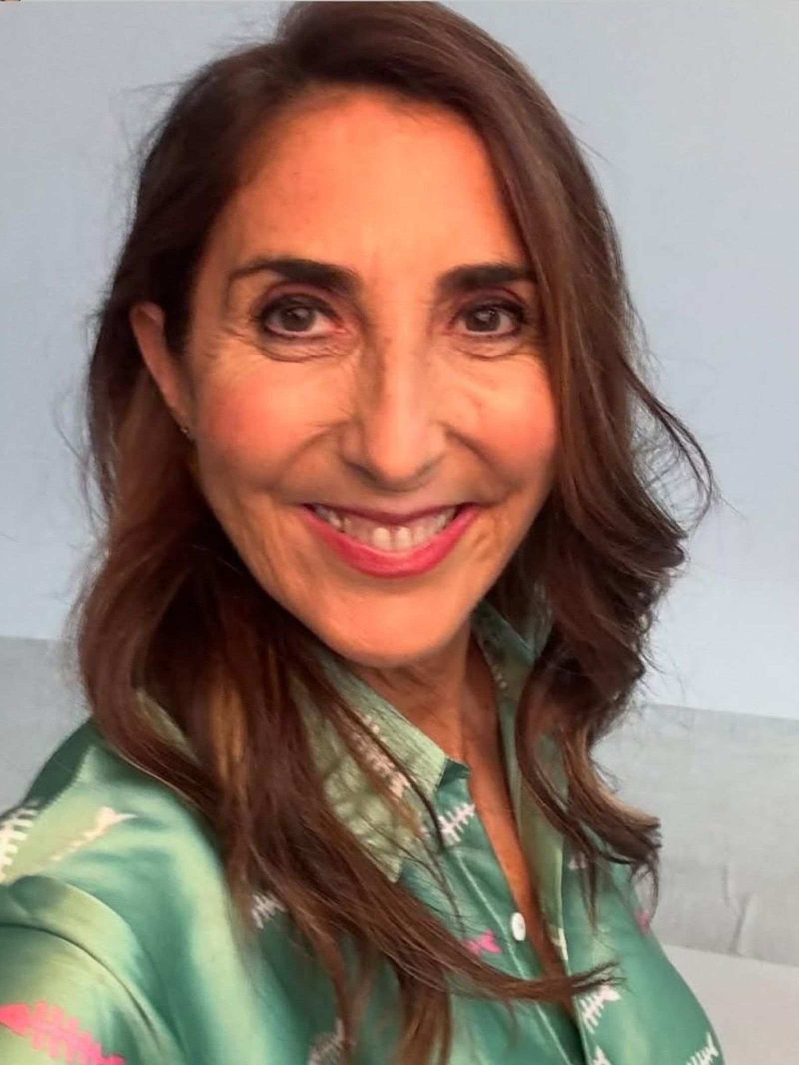 Paz Padilla en el rodaje de 'Cuerpos locos'