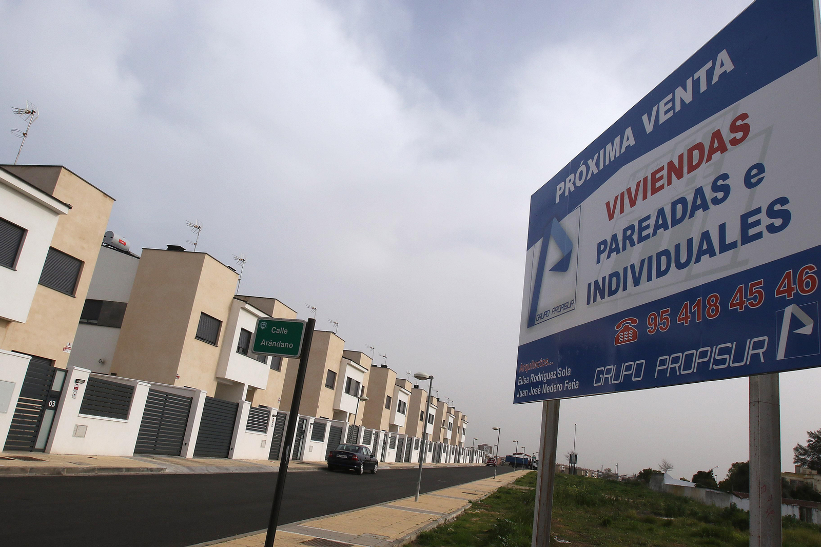 Promoción de viviendas en las afueras de Sevilla