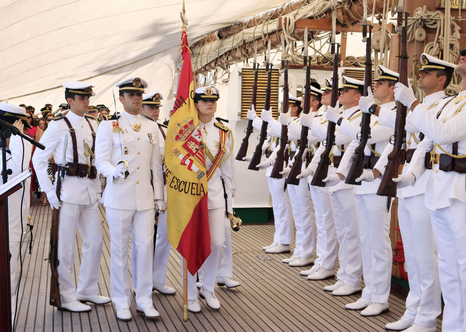 Las imágenes de la parada del 'Juan Sebastián de Elcano' en Cartagena de Indias (Colombia)