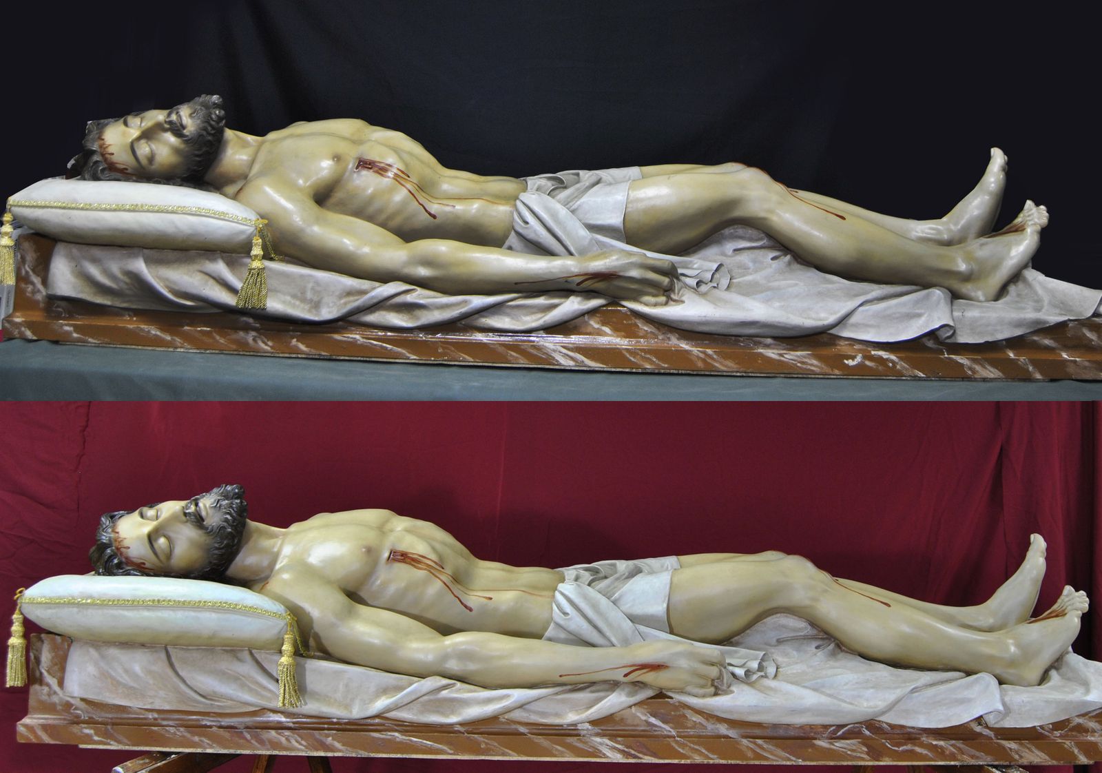 Antes y después de la restauración