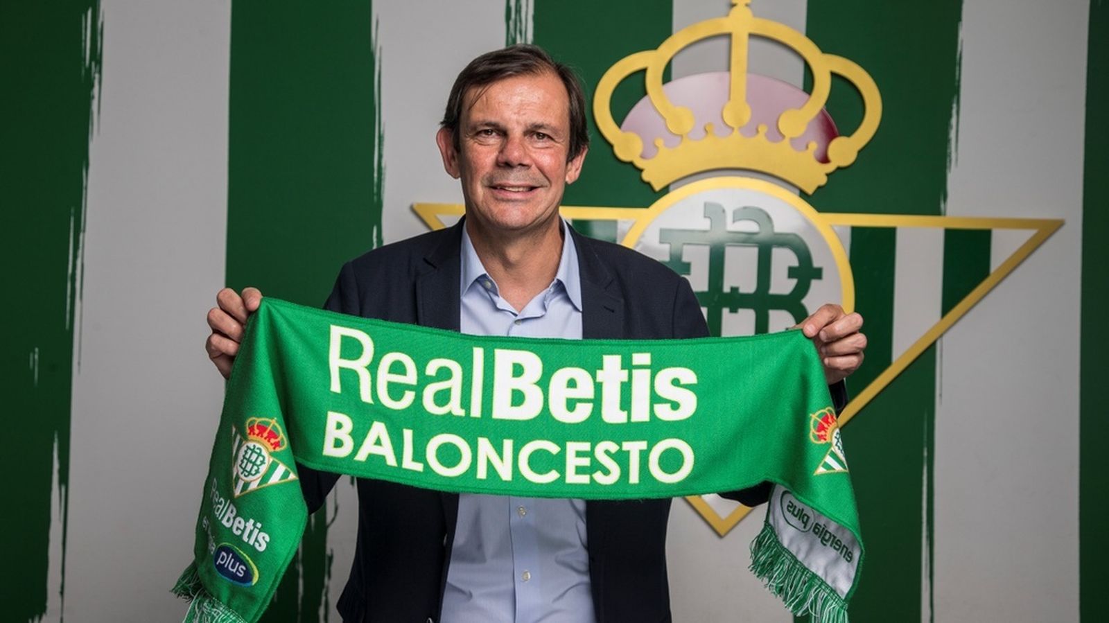 Juanma Rodríguez, en su presentación con el Betis.