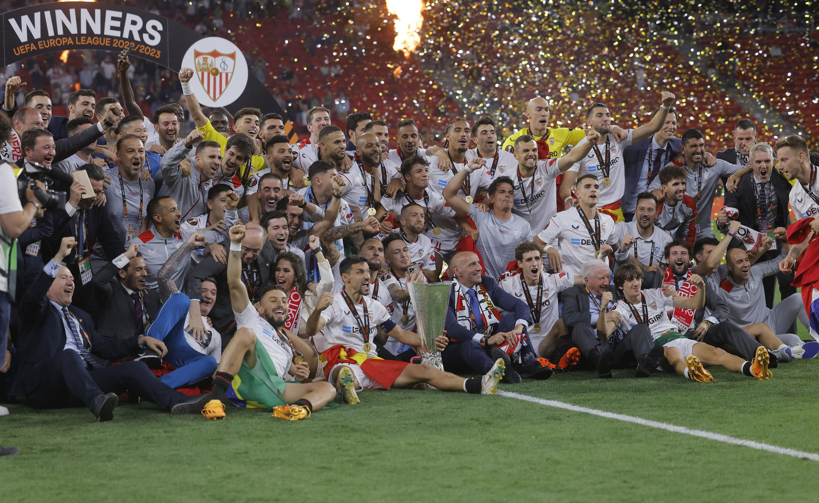 Las imágenes de la celebración del Sevilla fc