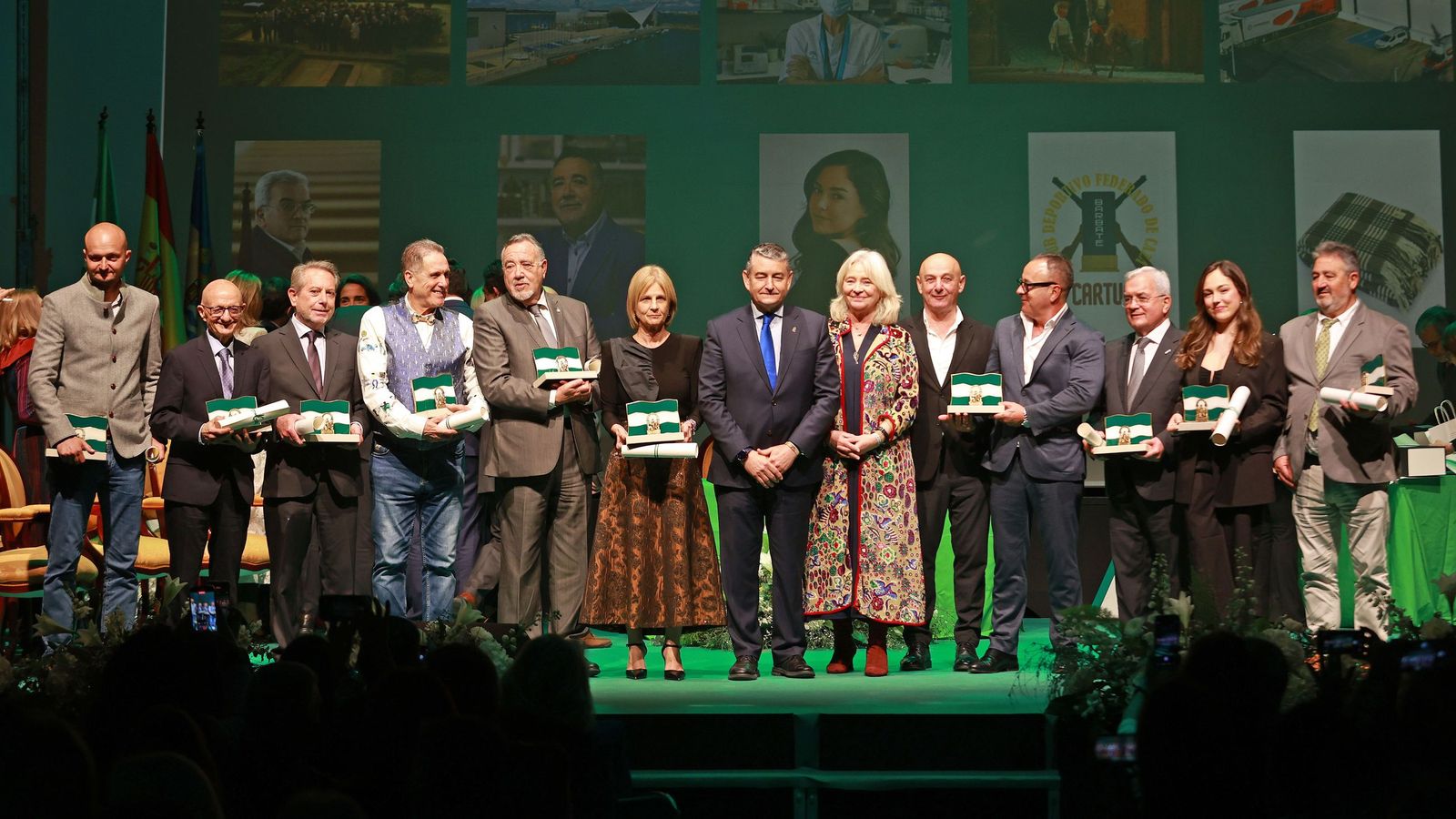 Imágenes de los premios Banderas de Andalucía de la Provincia de Cádiz en Jerez