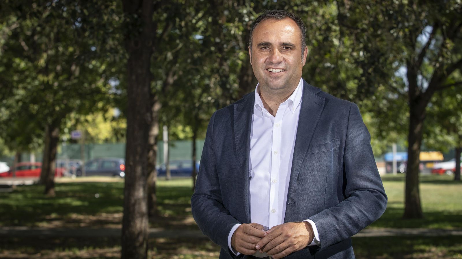 Francisco Rodríguez , en las calles del Zaidín