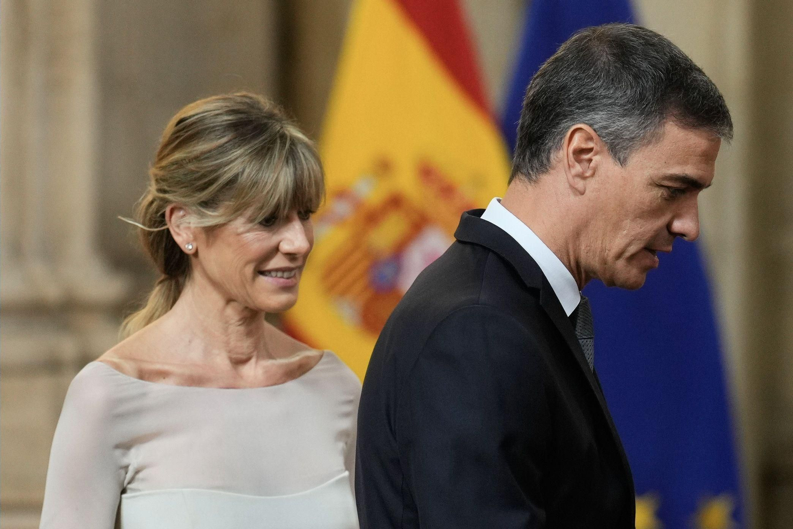 Pedro Sánchez con su mujer Begoña Gómez