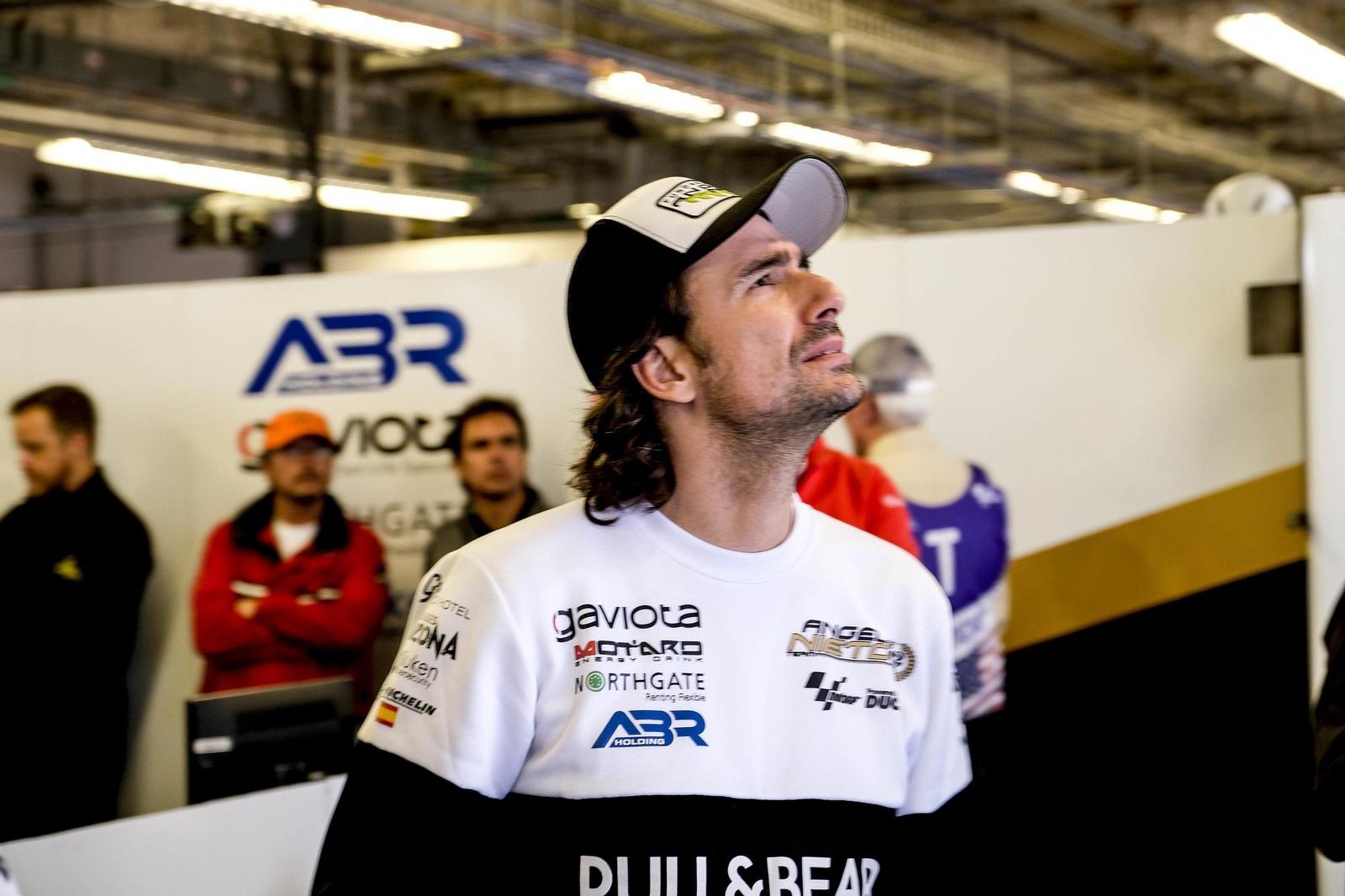 Gelete Nieto, en el interior de su box