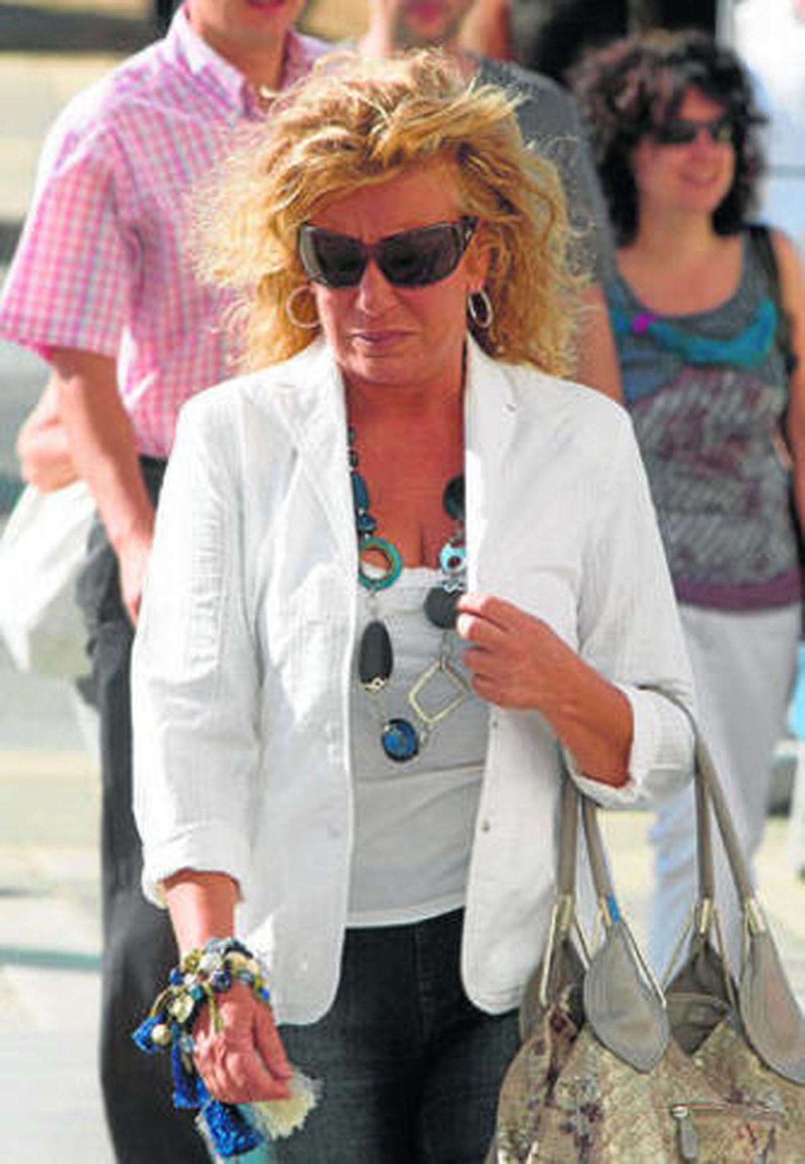 Marisol Yagüe, a su llegada ayer al juzgado de Málaga.