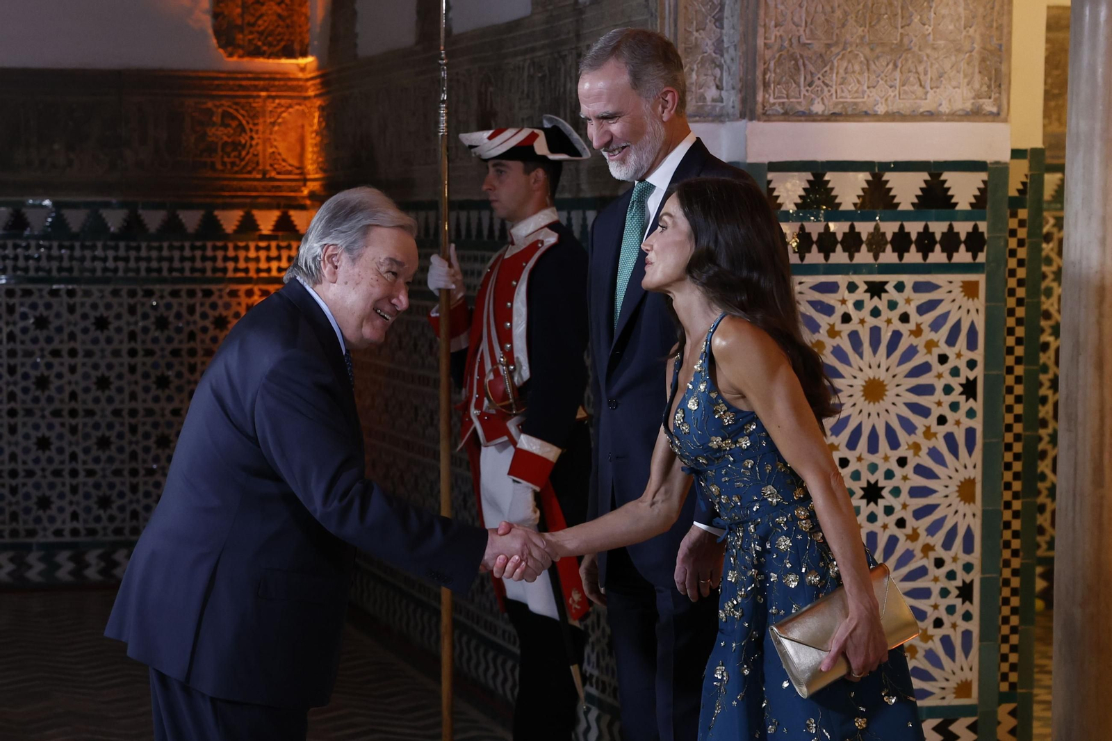 Las fotos de la cena de gala dada por los Reyes previa a la cumbre de la ONU en Sevilla