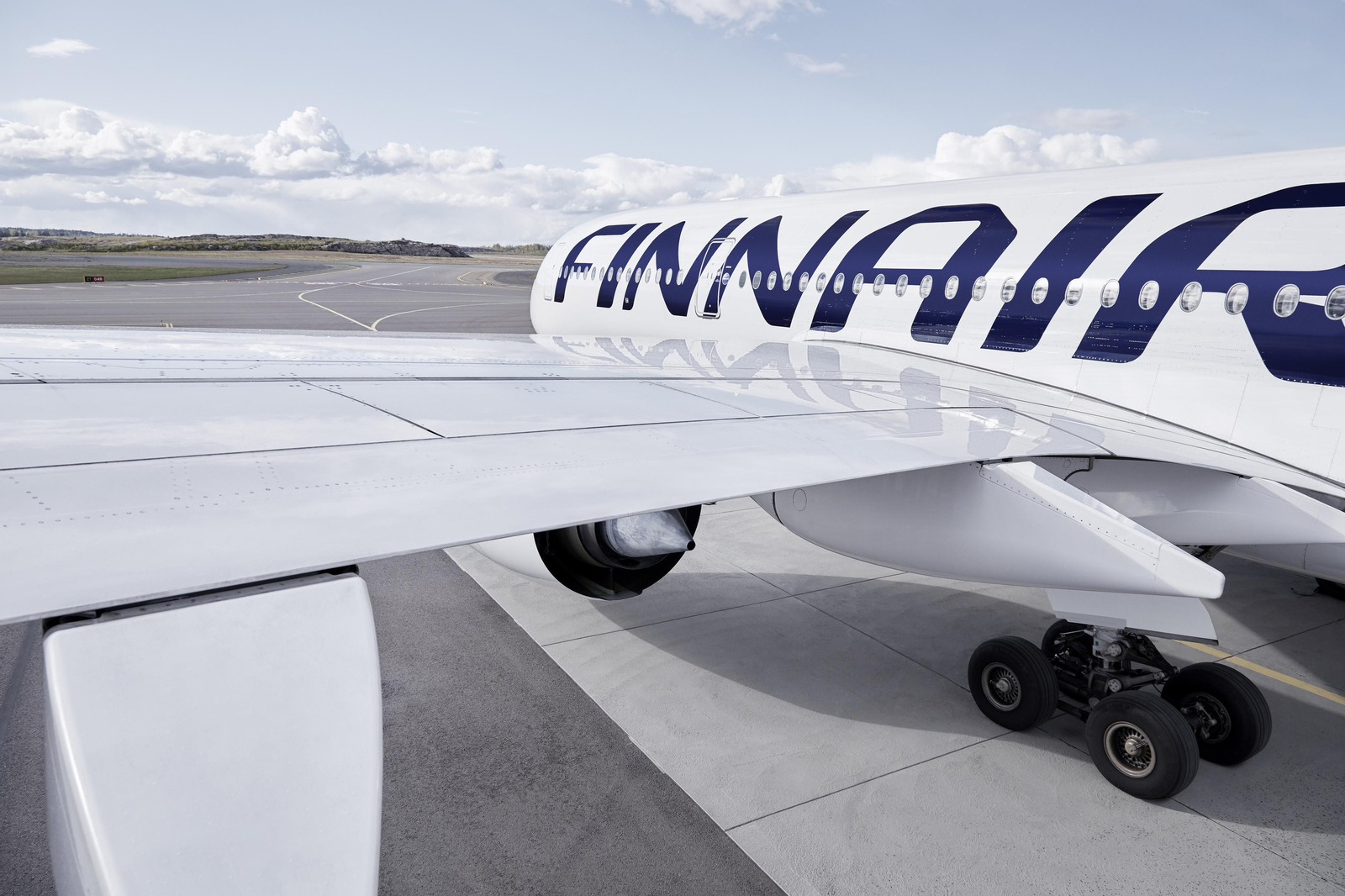 Un avión de Finnair. Un avión de Finnair.