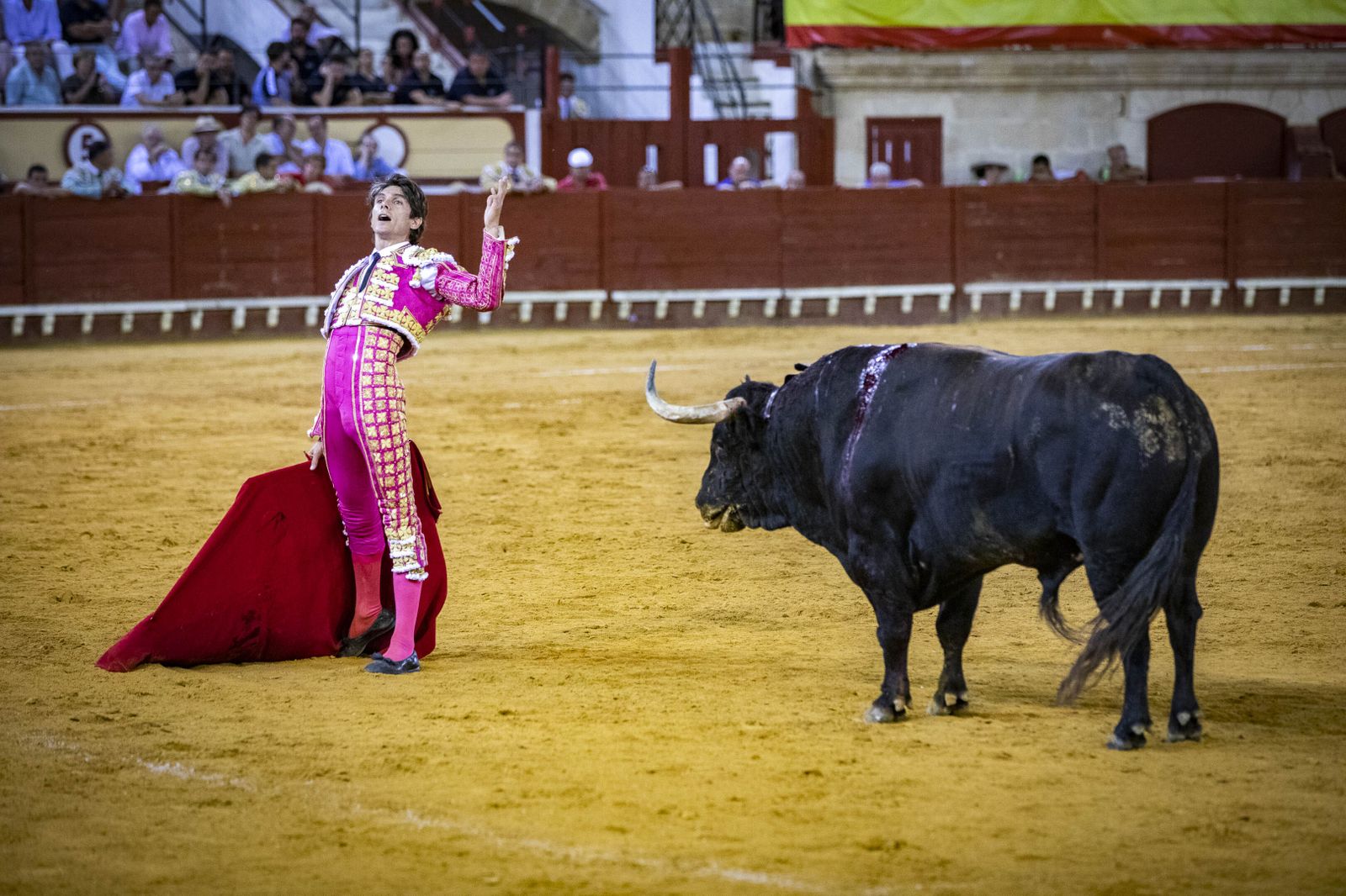 Diego Urdiales, Sebastián Castella y Daniel Luque, en la plaza de toros de El Puerto