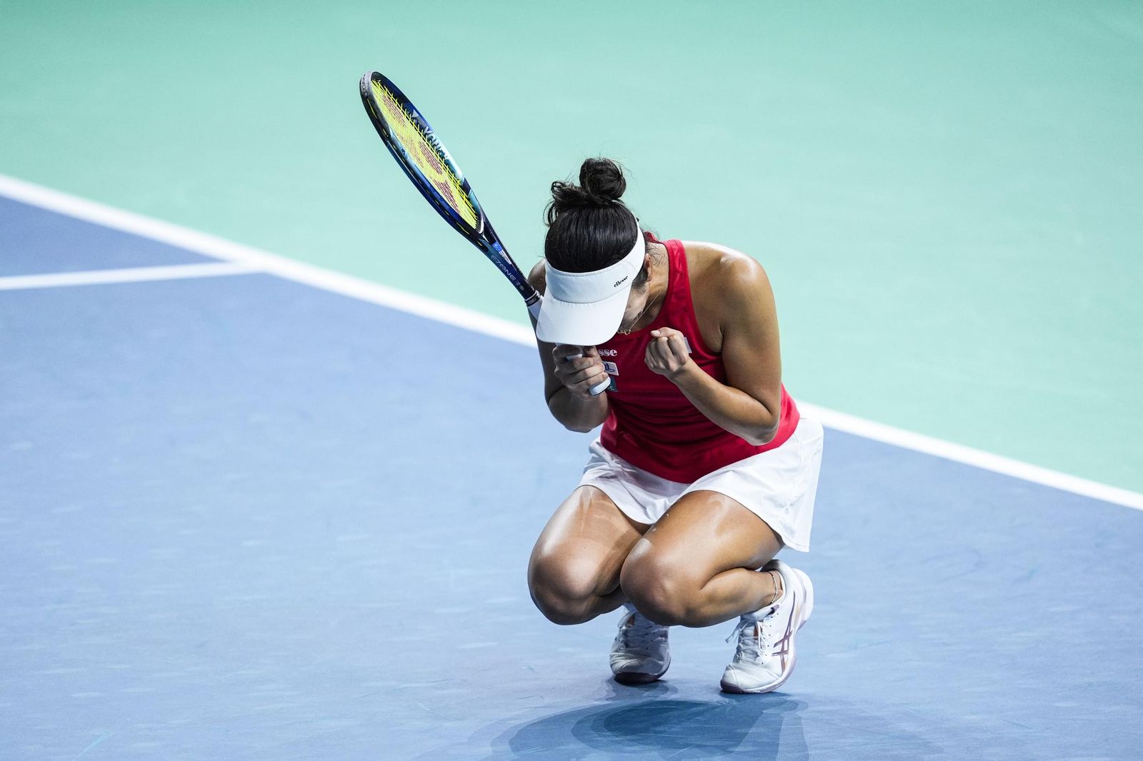El Italia-Japón de la Billie Jean King en Málaga, en fotos