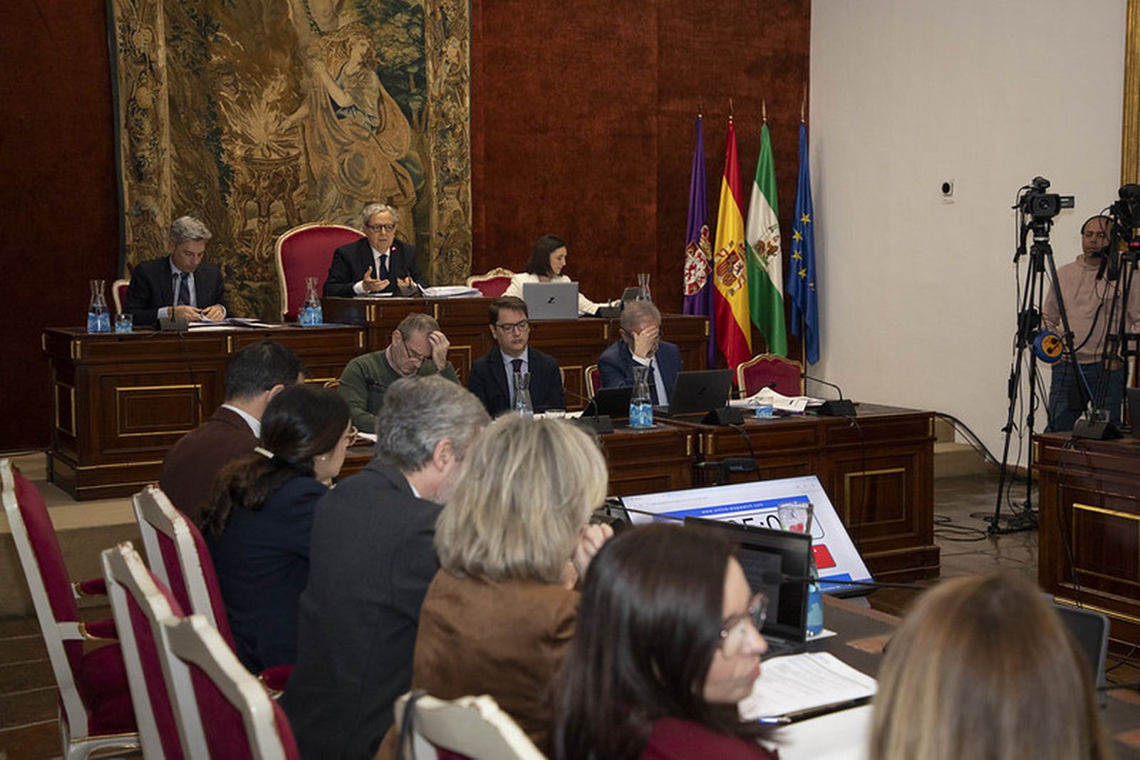 Un momento de la sesión plenaria celebrada este miércoles en la Diputación de Córdoba.