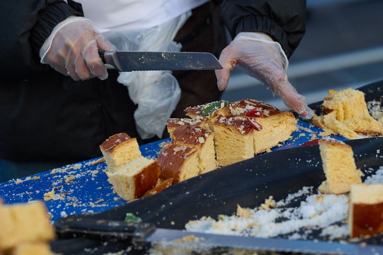 Roscón de reyes sin relleno.