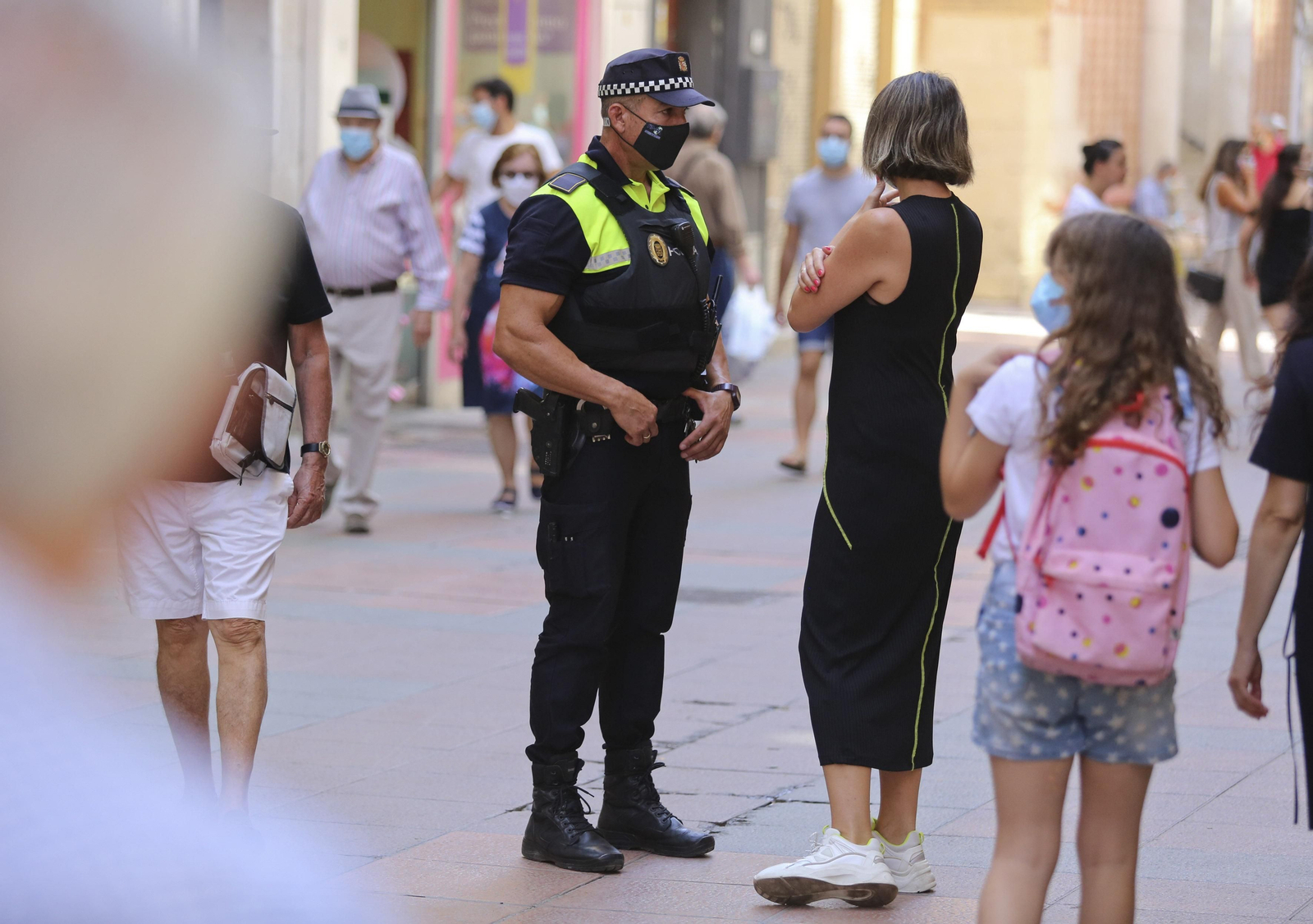 Fotos del primer día de mascarillas obligatorias en las playas y el Centro de Málaga