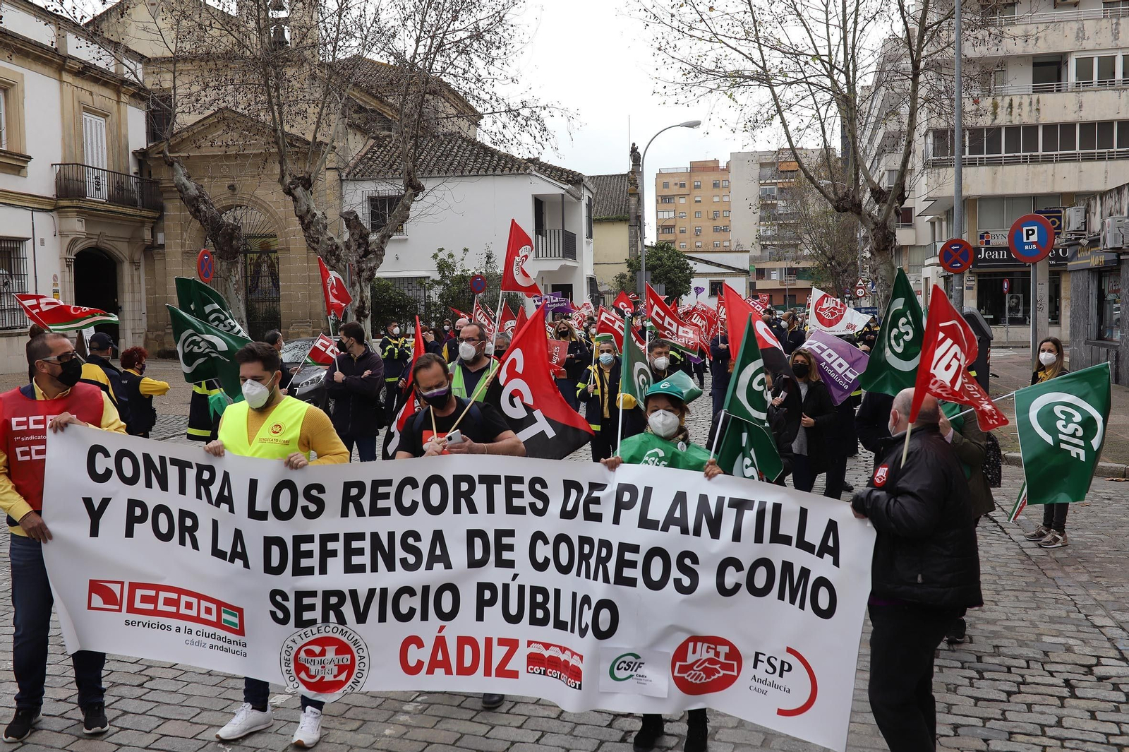 Manifestación de correos