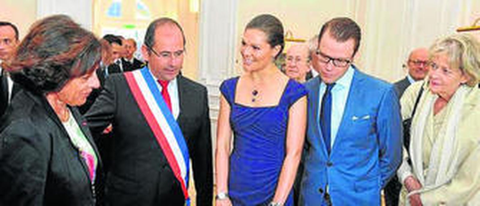 Los príncipes suecos, en su primer viaje oficial