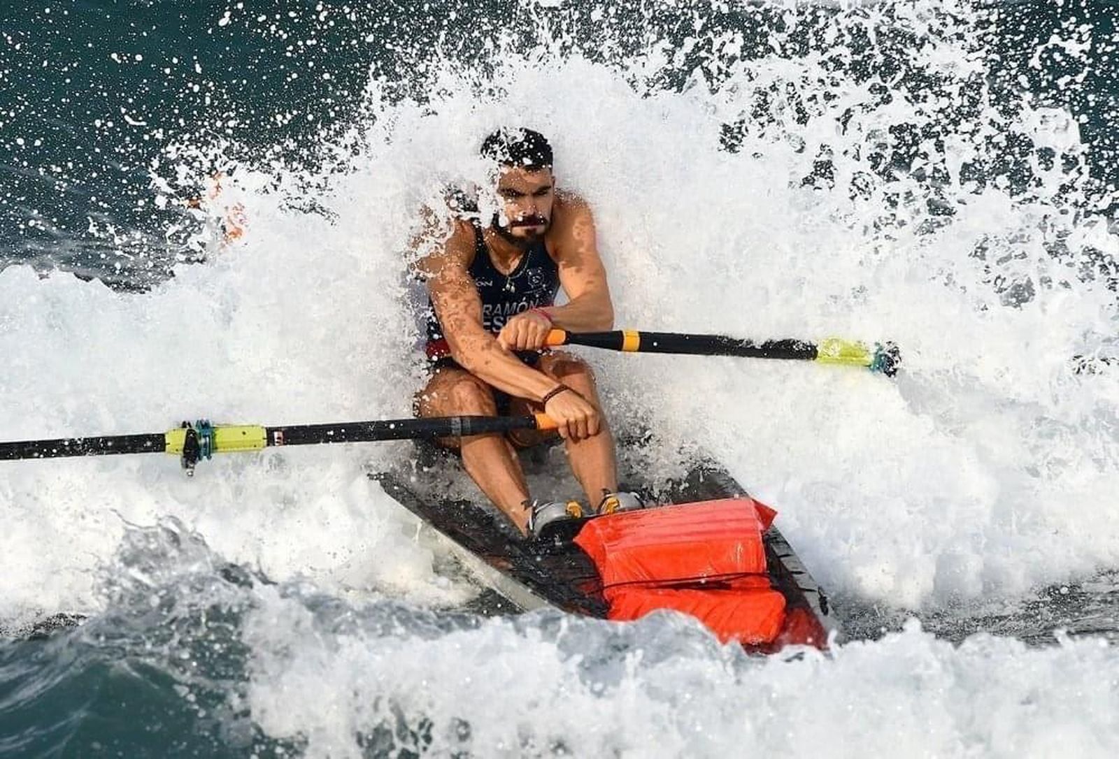 Miramón, en acción.