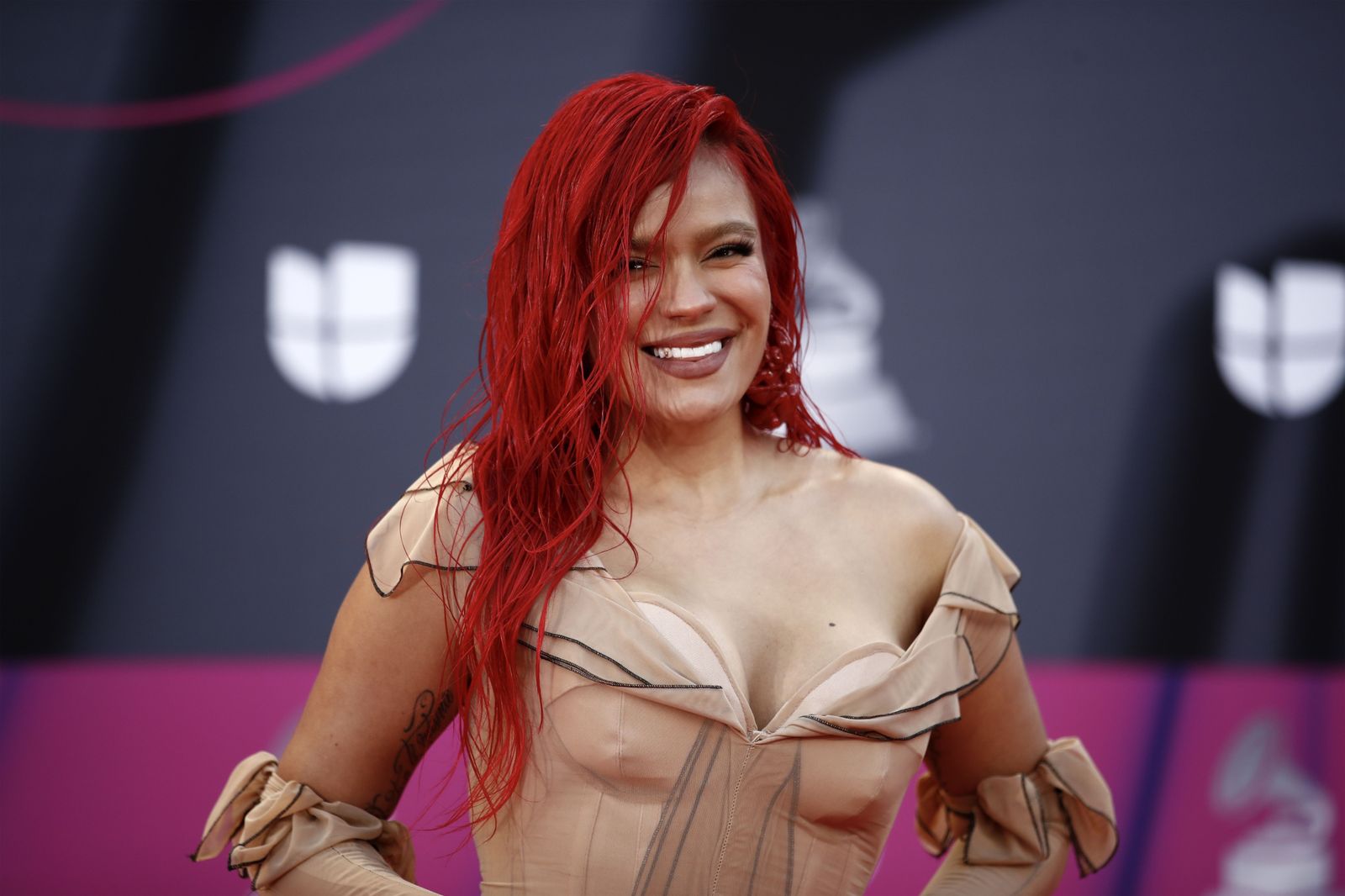 La alfombra roja de los Grammy latinos
