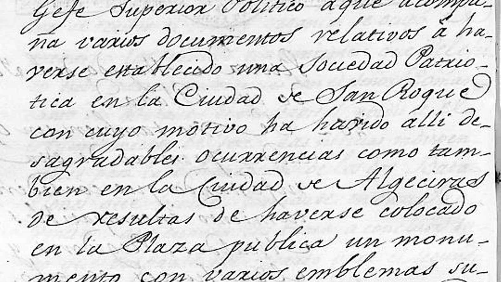 Extracto sobre subversivas actividades de la Sociedad Patriótica en la Plaza Alta (1823).