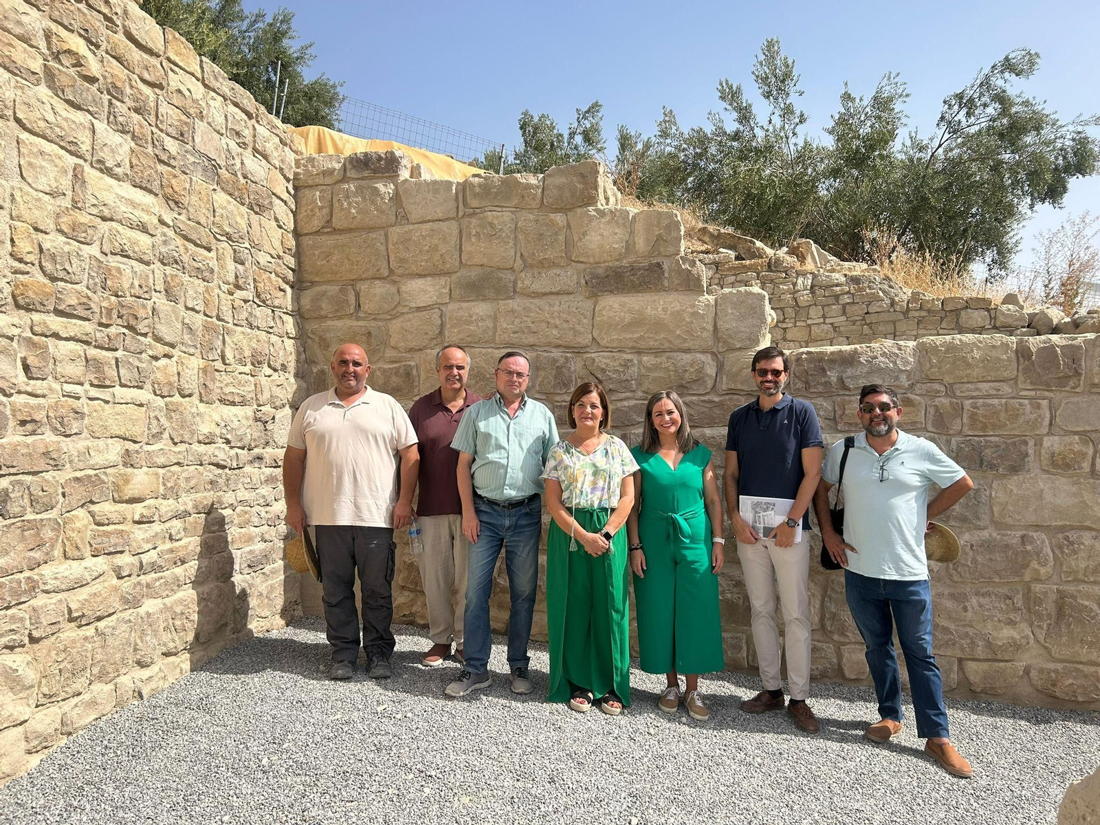 Recepción de las obras realizadas en el muro norte de las termas de Torreparedones. Recepción de las obras realizadas en el muro norte de las termas de Torreparedones.