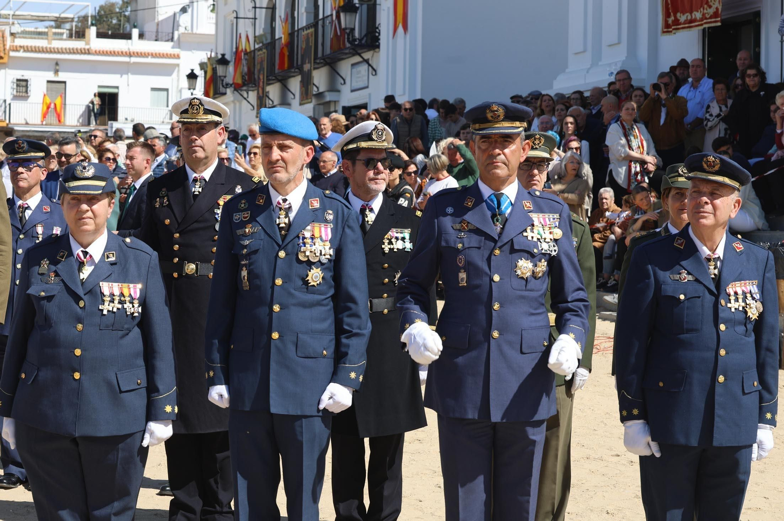 Imágenes del acto de Juramento o Promesa de Fidelidad a la Bandera Nacional en El Rocío