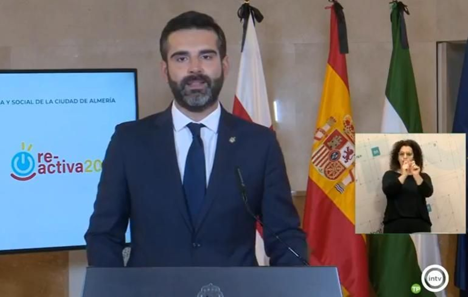 Intervención telemática del alcalde de Almería
