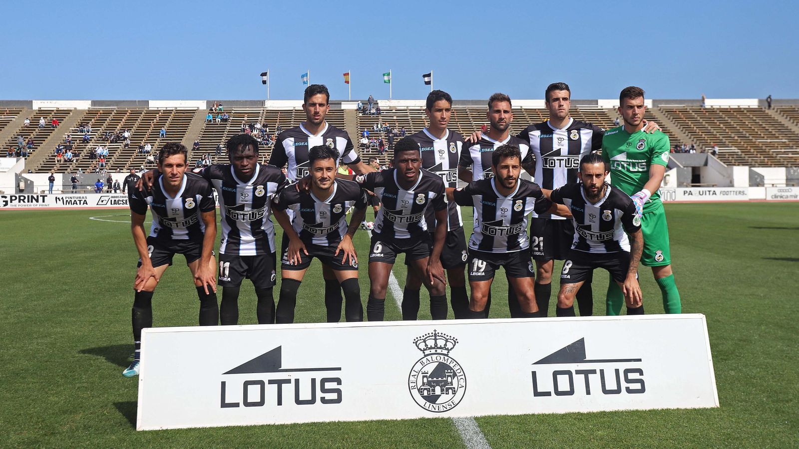 Formación inicial de la Balona en el duelo de este pasado domingo con el Real Murcia.