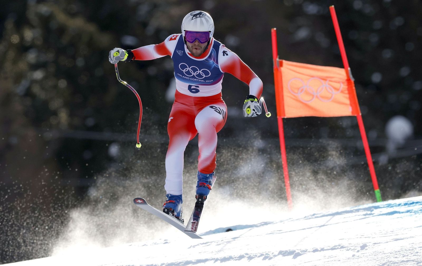 Las espectaculares fotos del descenso masculino en los Juegos Olímpicos de invierno