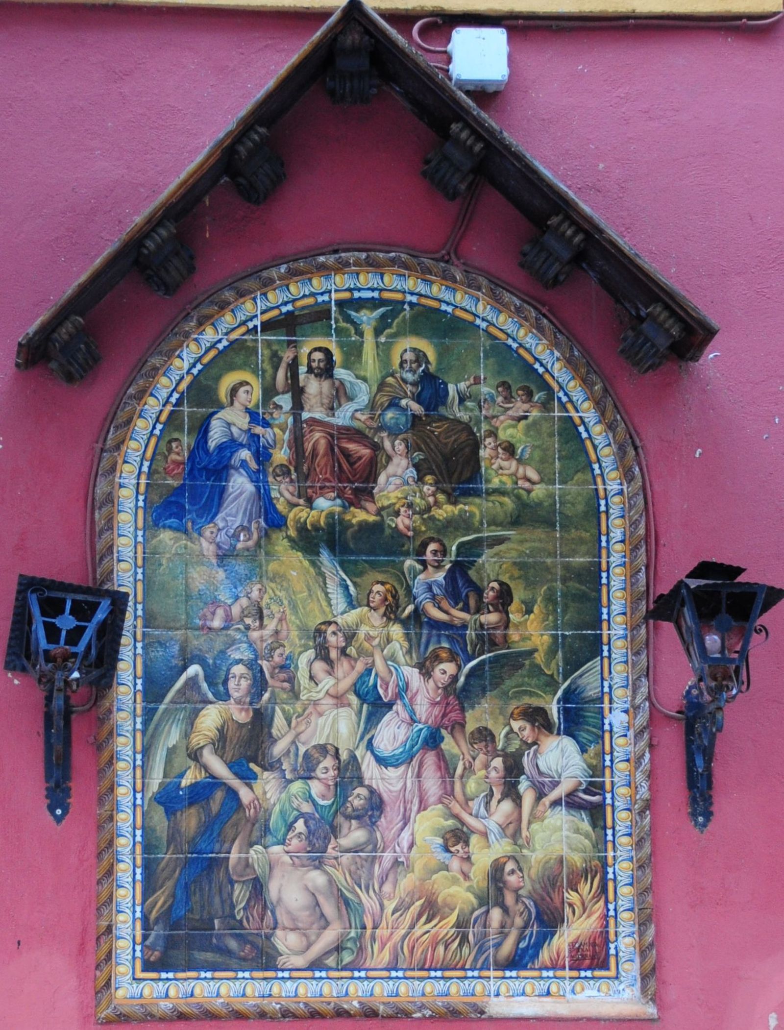 Azulejo de Ánimas Benditas en San Lorenzo