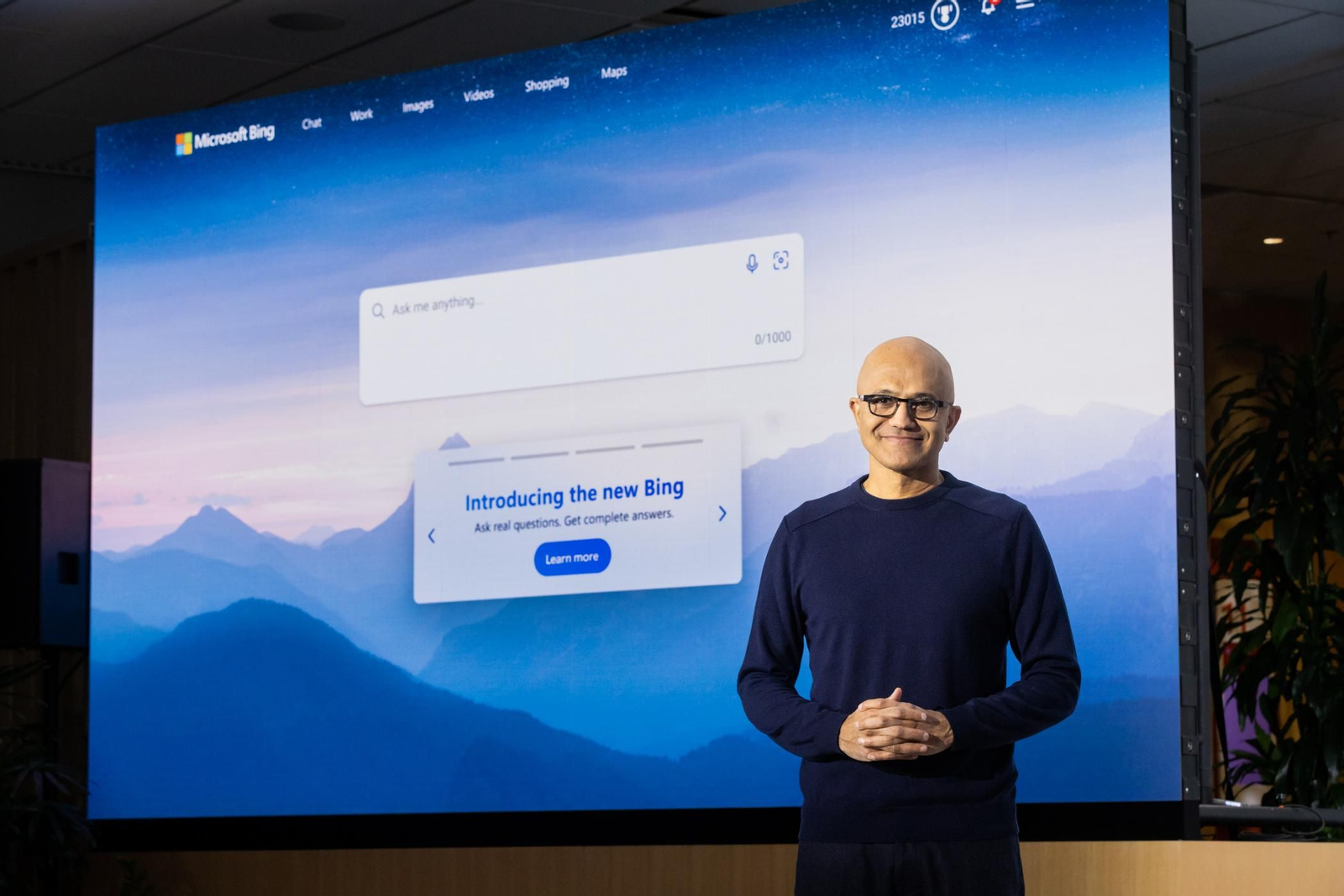 El director general de Microsoft, Satya Nadella