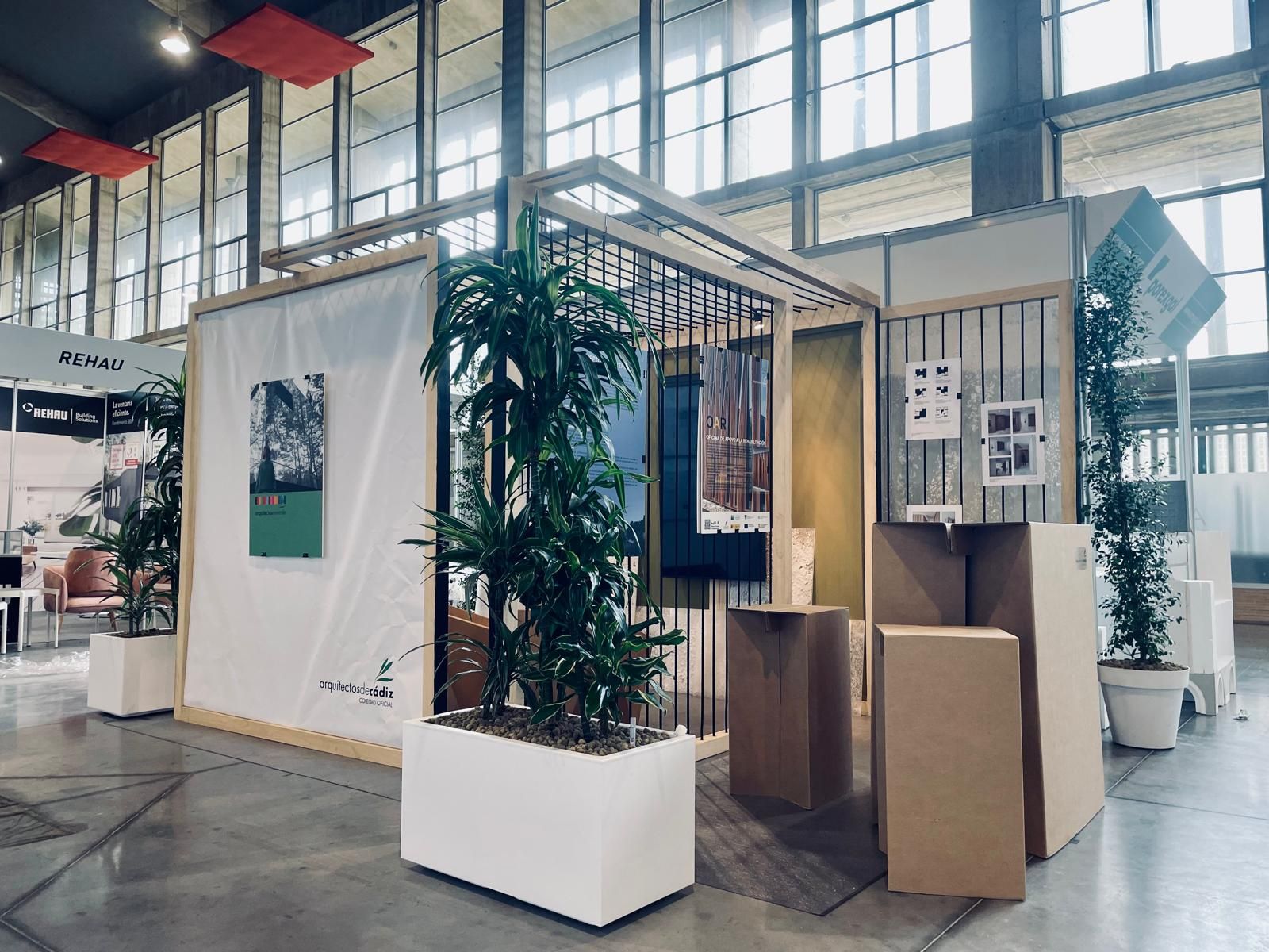 Estand del Colegio de Arquitectos de Cádiz en ExpoConstruye