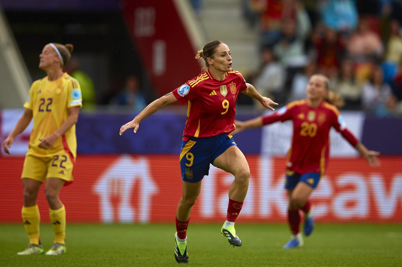 Las fotos de la goleada de España sobre Bélgica en la Eurocopa femenina
