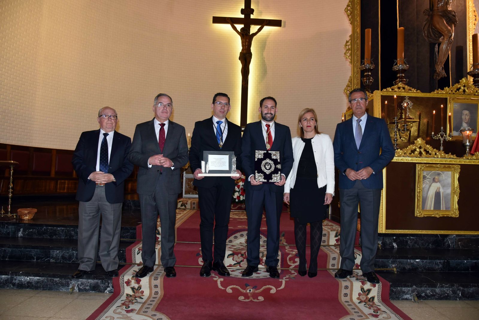Diego de Salas, Jacinto Muñoz, Víctor Tenorio, José Manuel Sánchez, Eva Pajares y Diego González.