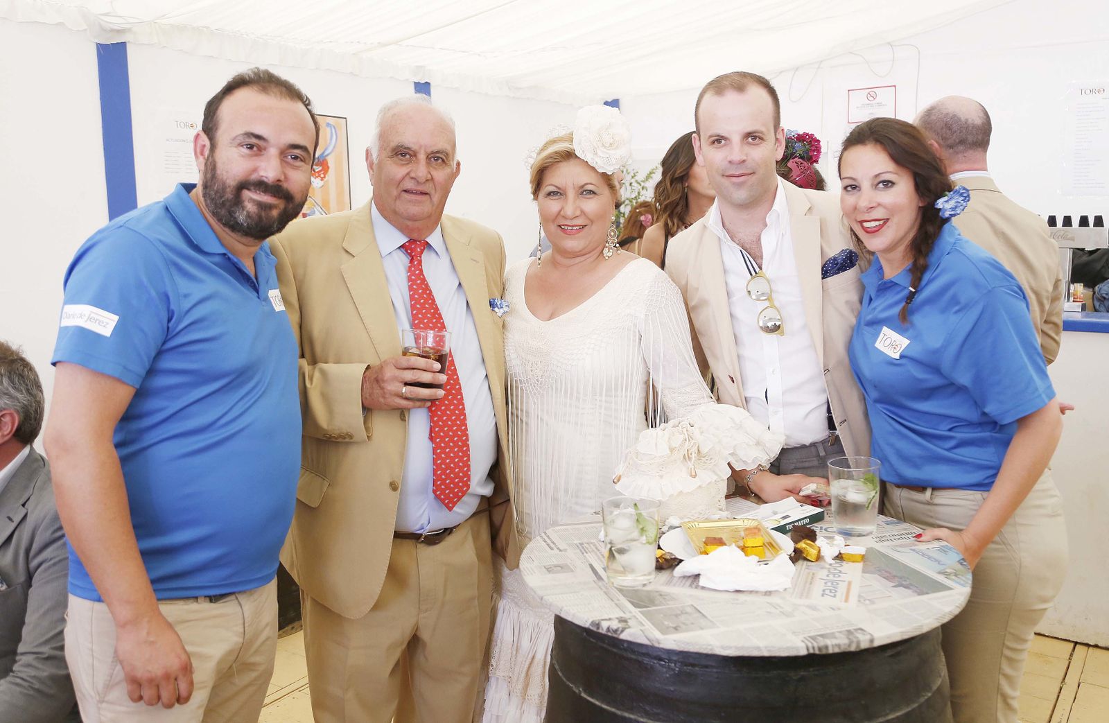 Paco Toro, Diego García, María Dolores Aparicio, Miguel Belledo y Vanesa Aparicio.