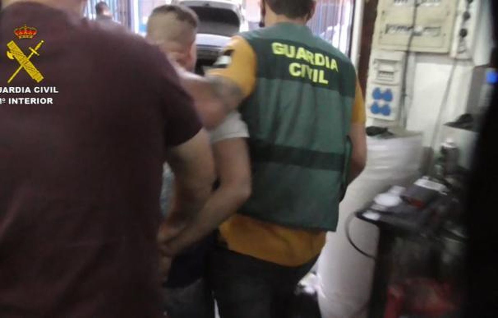 El momento de la detención de El Rafita