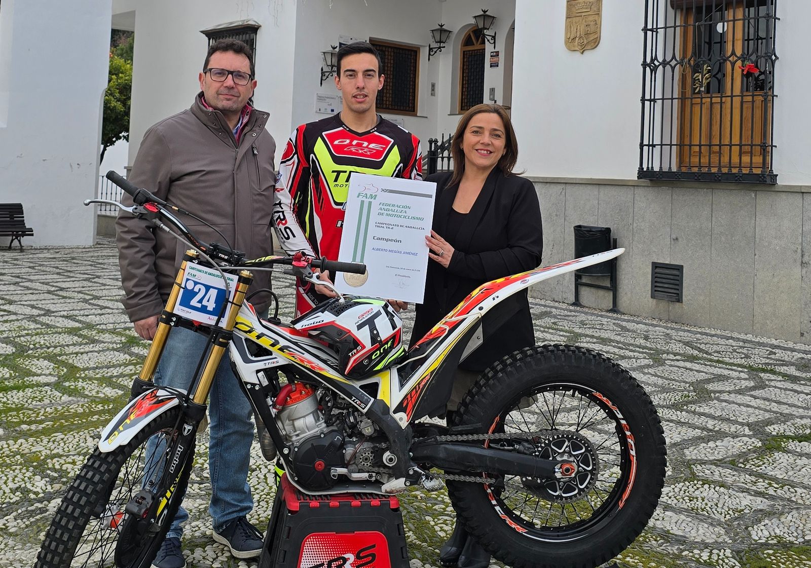 Javier Aguado, Alberto Megías y Puri López.