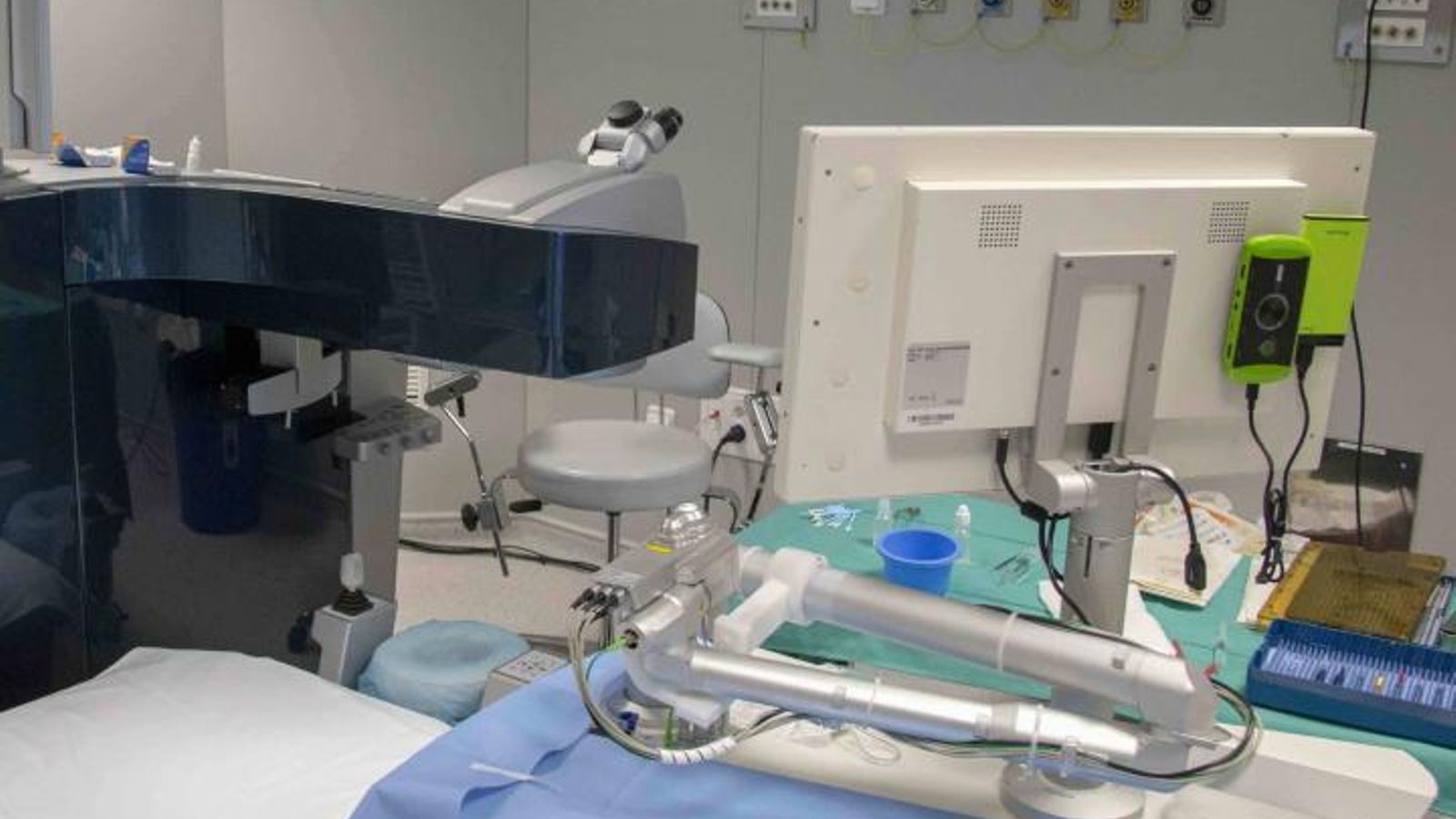 Uno de los quirófanos de Oftalvist, situado en el Hospital HLA Puerta del Sur