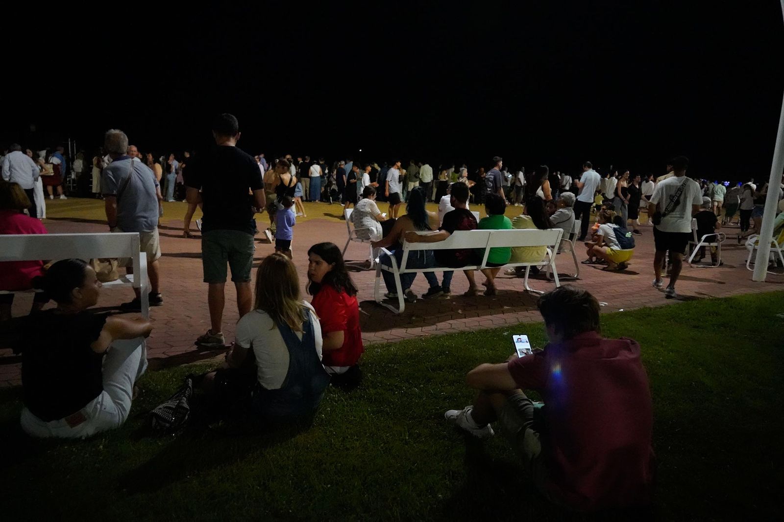 Imágenes del ambiente de Colombinas el día 4 de agosto