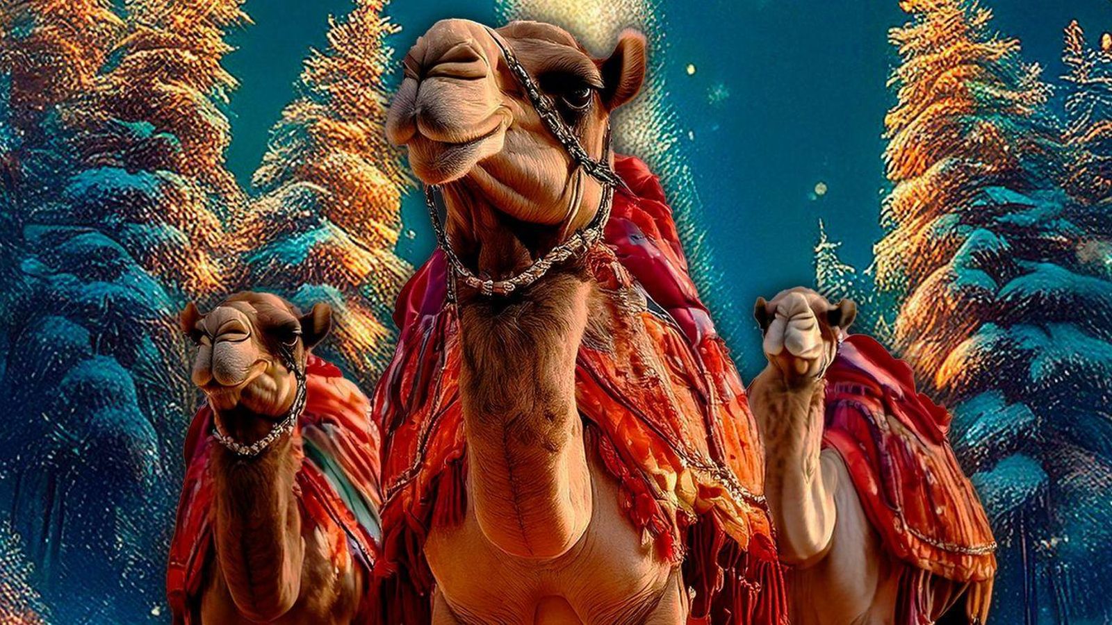 Detalle del cartel de las actividades para Navidad del Zoobotánico de Jerez