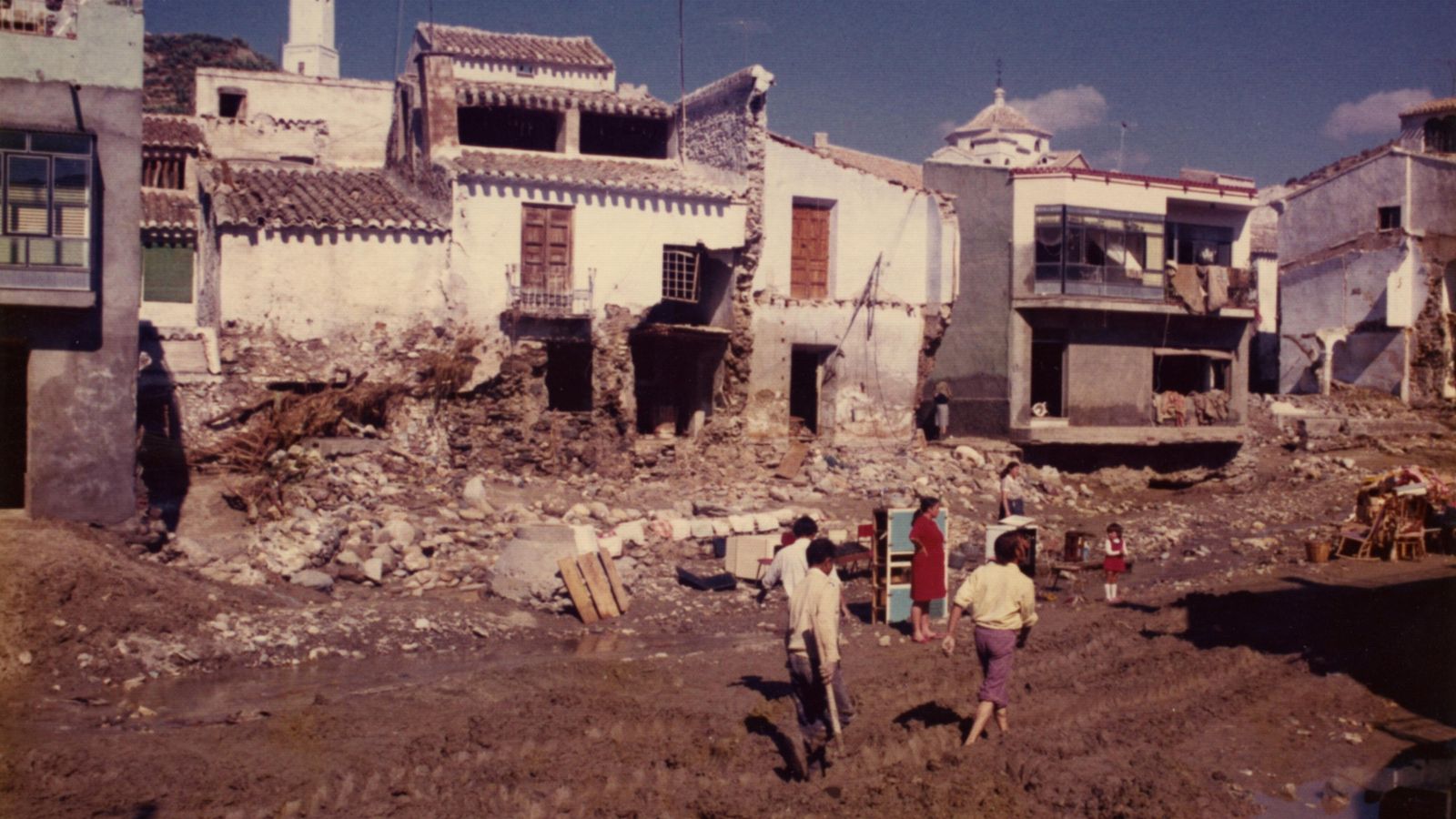Imagen de Zurgena, al día siguiente de las fuertes inundaciones.