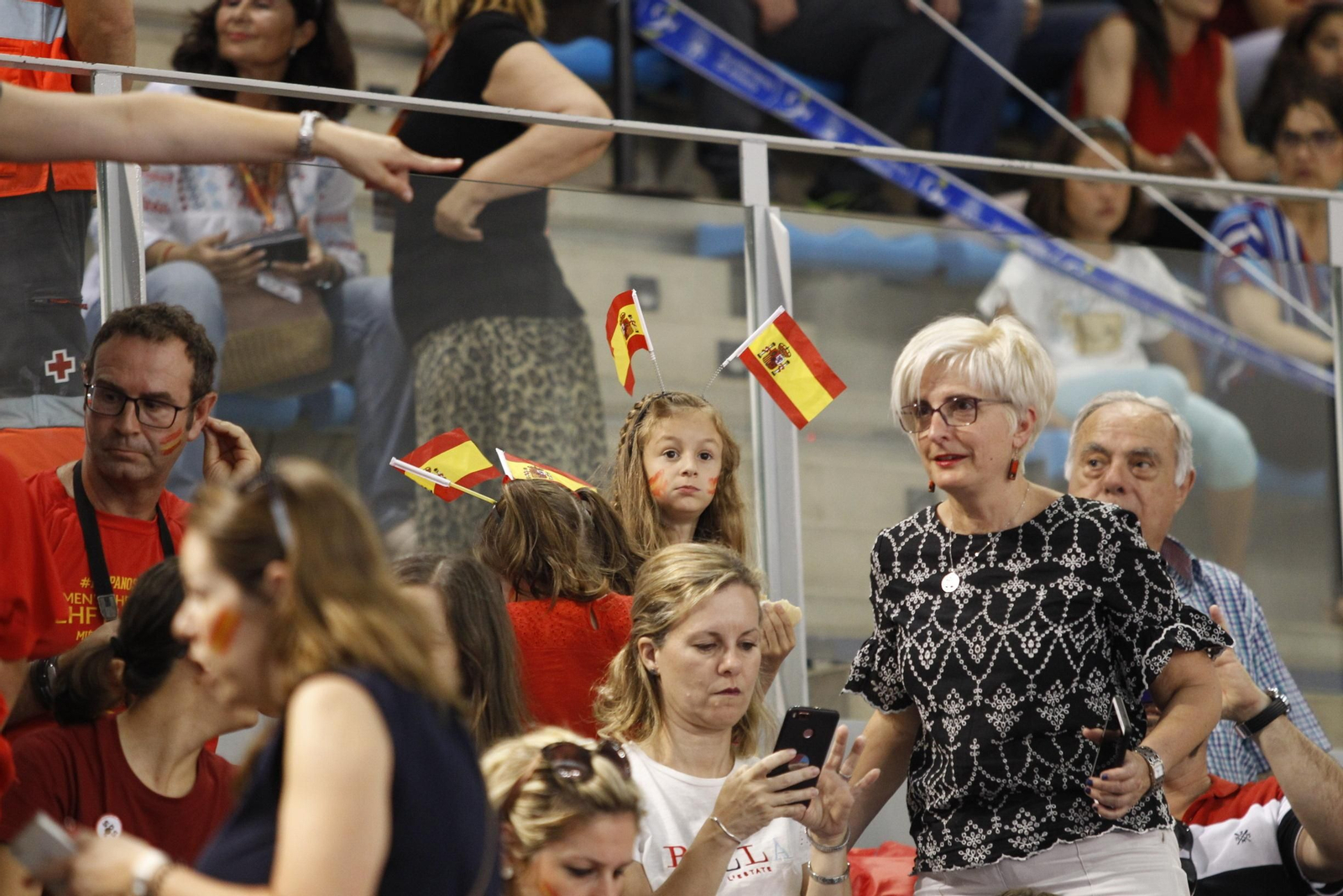 Fotogalería España-Suecia. Balonmano. Palacio Juegos Mediterráneos. Almería