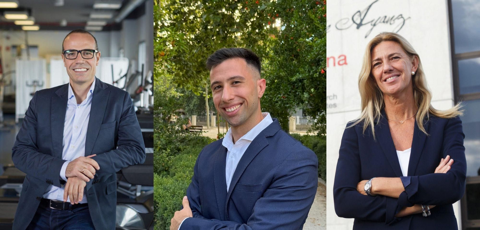 Jonatan Ruiz Ruiz, Antonio Clavero Jimeno e Idoia Labayen.