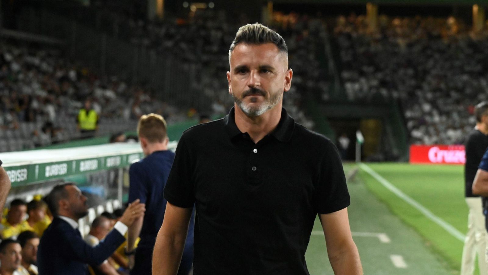 Iván Ania, en el partido del Córdoba CF ante Las Palmas en El Arcángel.