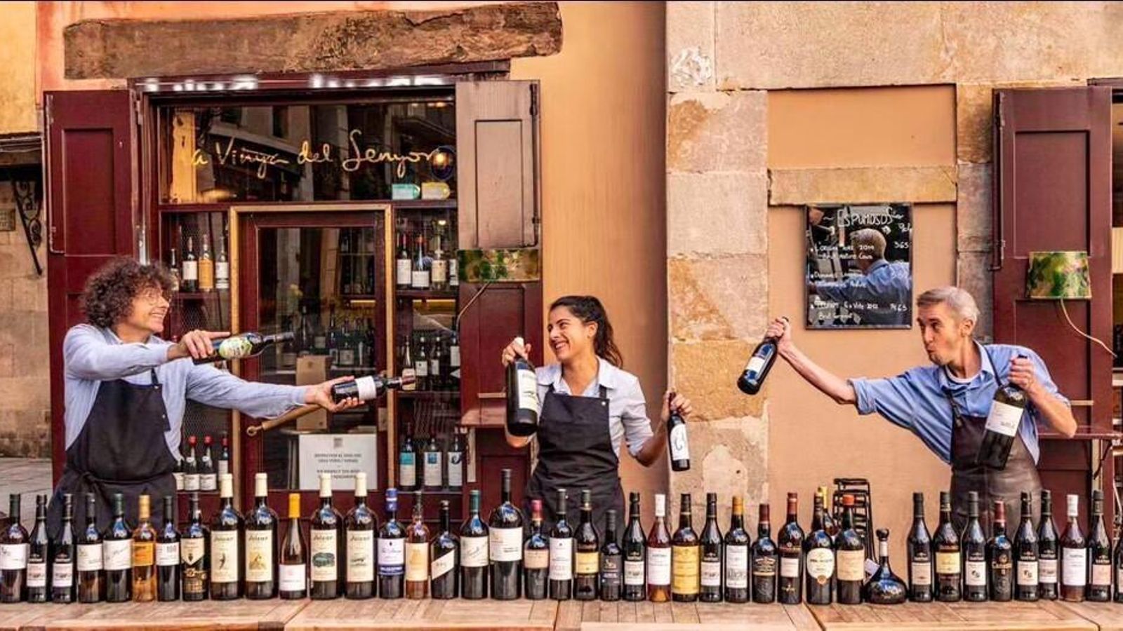 Evento en un bar de Barcelona de la Sherry Week, con la que el jerez da la vuelta al mundo cada año.