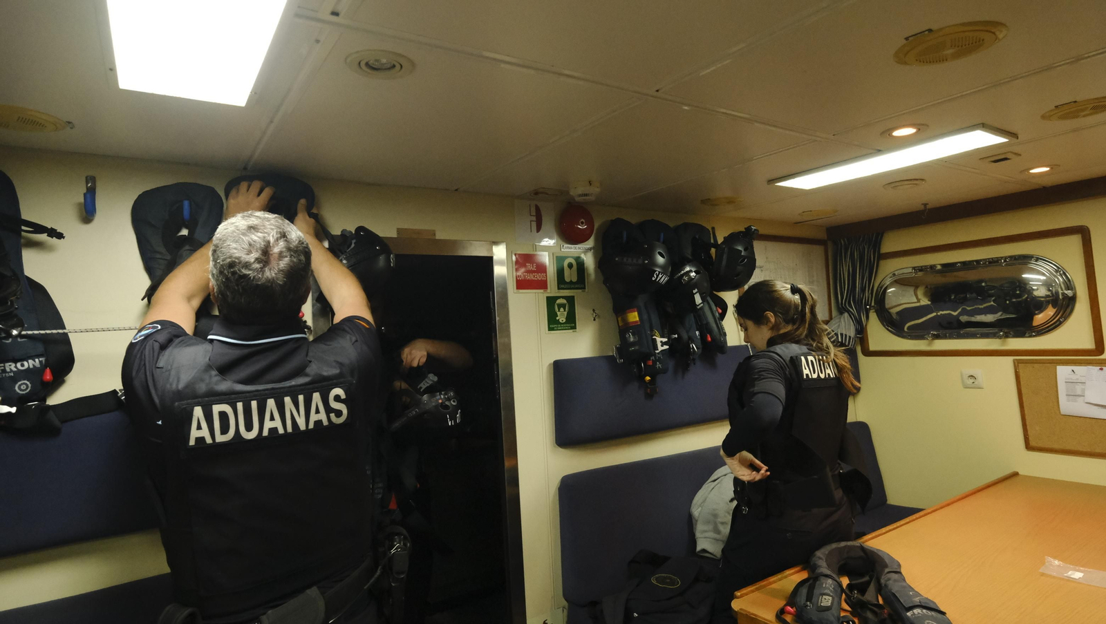 Imágenes de la vigilancia de la Agencia Tributaria en el mar