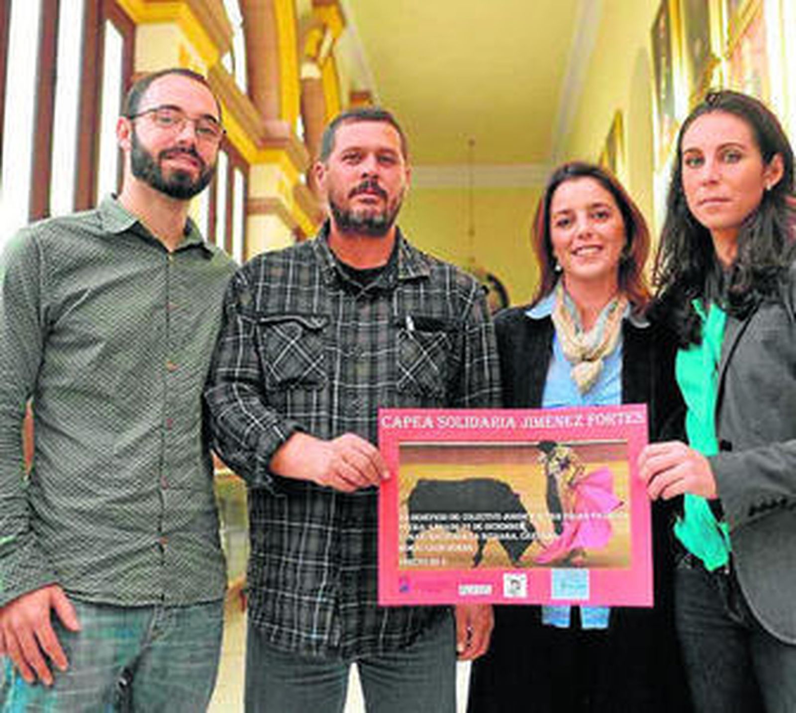 Acto de presentación de la capea en el Ayuntamiento.